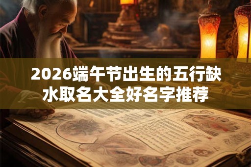 2026端午节出生的五行缺水取名大全好名字推荐
