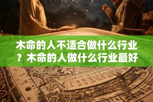 木命的人不适合做什么行业？木命的人做什么行业最好？