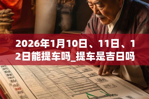 2026年1月10日、11日、12日能提车吗_提车是吉日吗