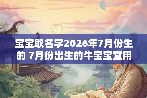 宝宝取名字2026年7月份生的 7月份出生的牛宝宝宜用字