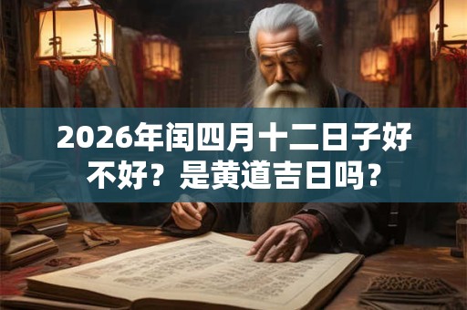 2026年闰四月十二日子好不好?是黄道吉日吗? 2026年闰四月十二日子好不好?是黄道吉日吗?