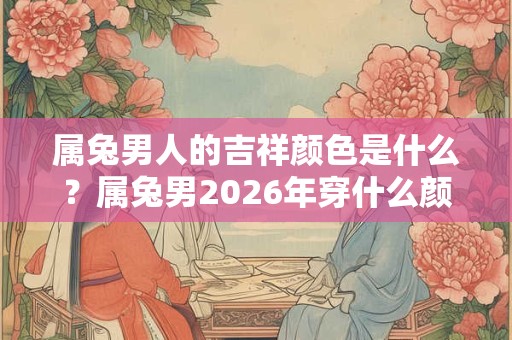属兔男人的吉祥颜色是什么？属兔男2026年穿什么颜色旺运