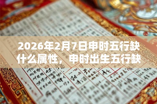 2026年2月7日申时五行缺什么属性，申时出生五行缺什么