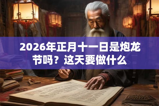 2026年正月十一日是炮龙节吗？这天要做什么