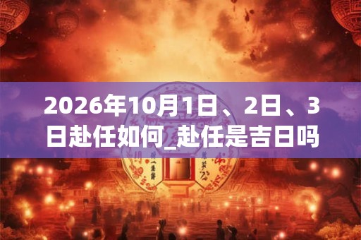 2026年10月1日、2日、3日赴任如何_赴任是吉日吗