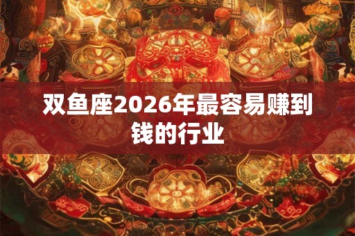 双鱼座2026年最容易赚到钱的行业
