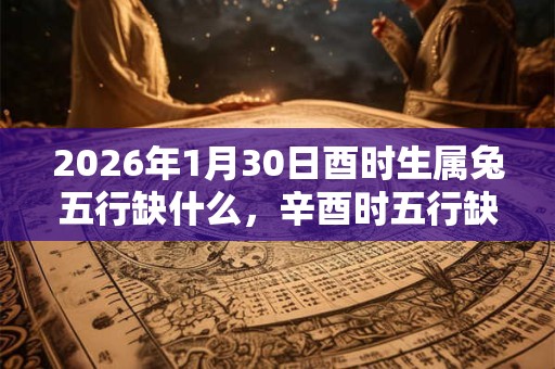 2026年1月30日酉时生属兔五行缺什么，辛酉时五行缺什么