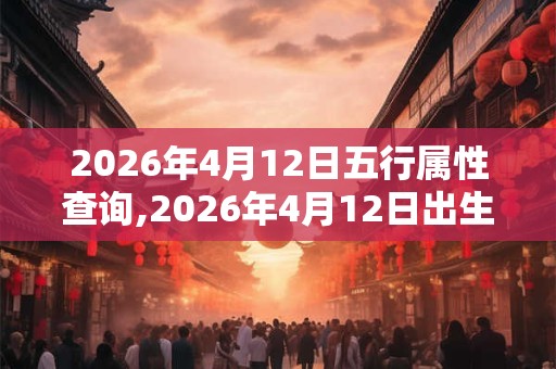 2026年4月12日五行属性查询,2026年4月12日出生五行属什么