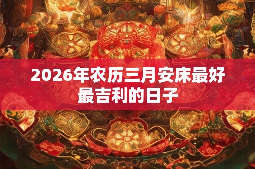 2026年农历三月安床最好最吉利的日子