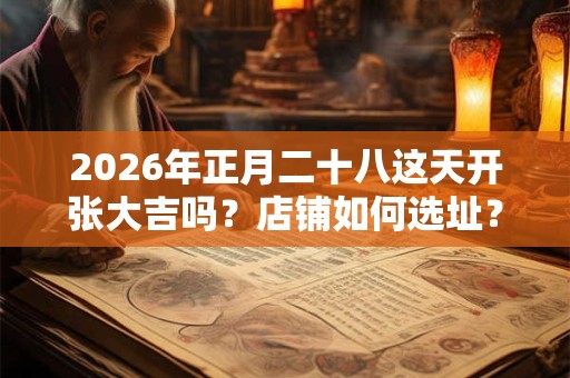 2026年正月二十八这天开张大吉吗？店铺如何选址？