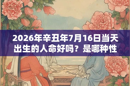 2026年辛丑年7月16日当天出生的人命好吗？是哪种性格