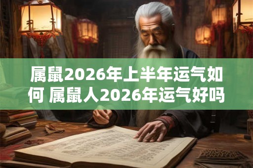 属鼠2026年上半年运气如何 属鼠人2026年运气好吗