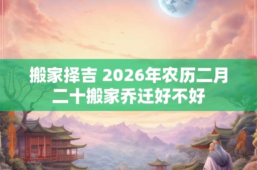 搬家择吉 2026年农历二月二十搬家乔迁好不好 搬家择吉 2026年农历二月二十搬家乔迁好不好