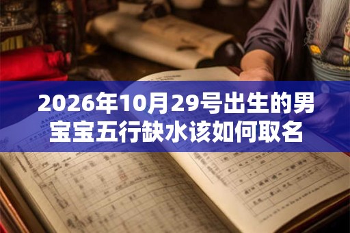 2026年10月29号出生的男宝宝五行缺水该如何取名 2026年10月29号出生的男宝宝五行缺水该如何取名