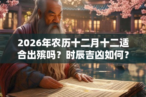 2026年农历十二月十二适合出殡吗？时辰吉凶如何？
