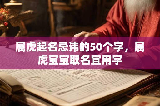 属虎起名忌讳的50个字，属虎宝宝取名宜用字