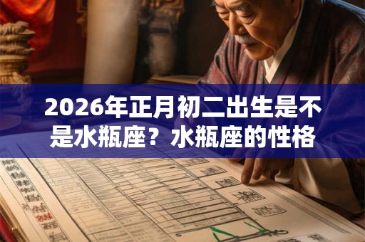 2026年正月初二出生是不是水瓶座？水瓶座的性格