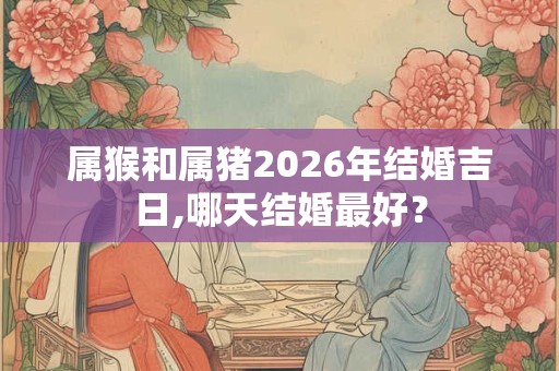 属猴和属猪2026年结婚吉日,哪天结婚最好？