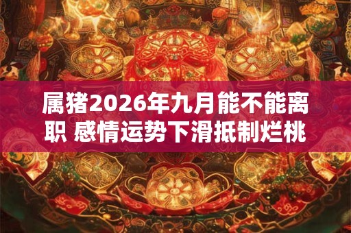 属猪2026年九月能不能离职 感情运势下滑抵制烂桃花