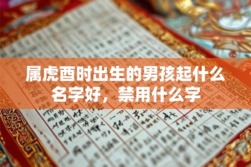 属虎酉时出生的男孩起什么名字好，禁用什么字