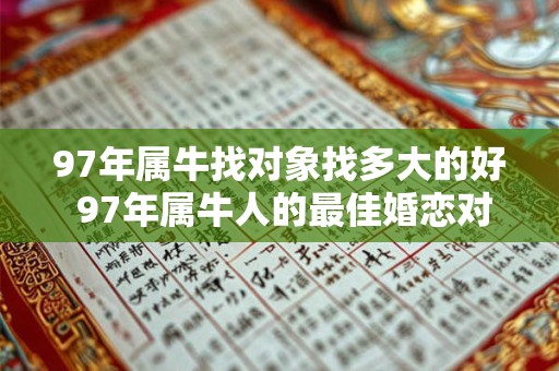 97年属牛找对象找多大的好 97年属牛人的最佳婚恋对象