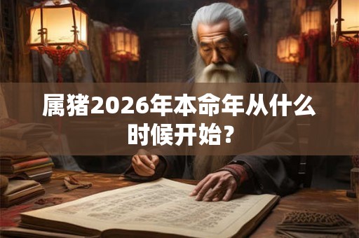 属猪2026年本命年从什么时候开始？