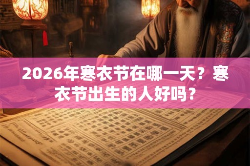 2026年寒衣节在哪一天？寒衣节出生的人好吗？