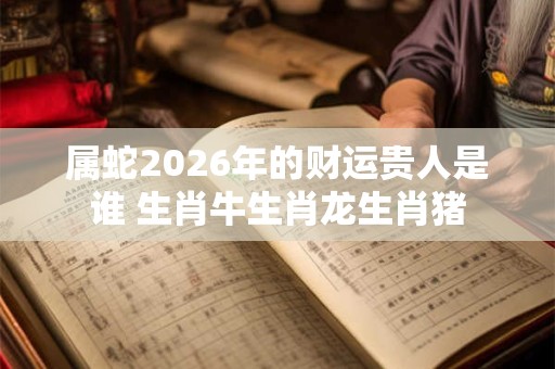 属蛇2026年的财运贵人是谁 生肖牛生肖龙生肖猪