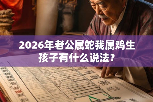 2026年老公属蛇我属鸡生孩子有什么说法？
