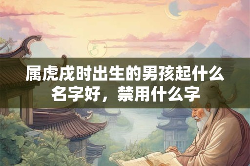 属虎戌时出生的男孩起什么名字好，禁用什么字