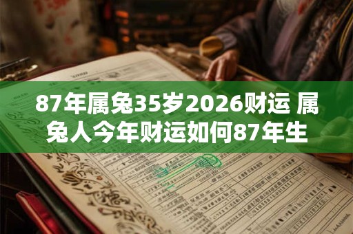 87年属兔35岁2026财运 属兔人今年财运如何87年生