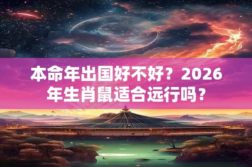 本命年出国好不好？2026年生肖鼠适合远行吗？