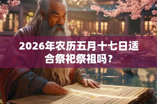 2026年农历五月十七日适合祭祀祭祖吗？