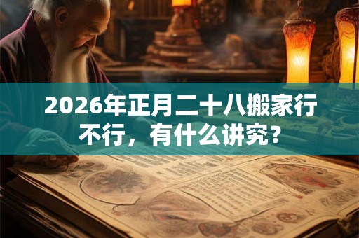 2026年正月二十八搬家行不行，有什么讲究？