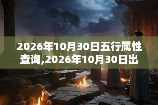 2026年10月30日五行属性查询,2026年10月30日出生五行属什么