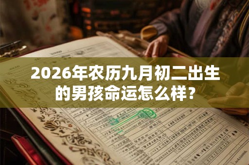 2026年农历九月初二出生的男孩命运怎么样？