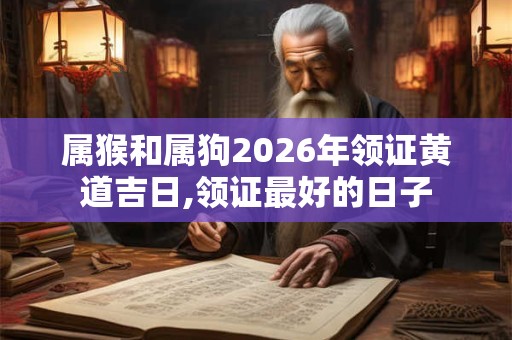 属猴和属狗2026年领证黄道吉日,领证最好的日子