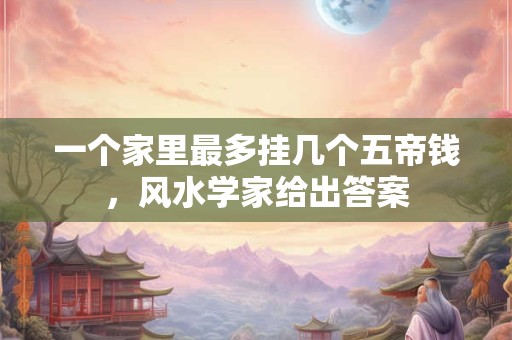 一个家里最多挂几个五帝钱，风水学家给出答案