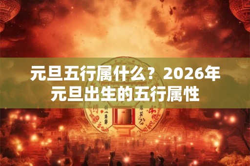 元旦五行属什么？2026年元旦出生的五行属性