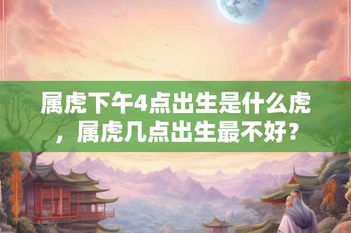属虎下午4点出生是什么虎，属虎几点出生最不好？