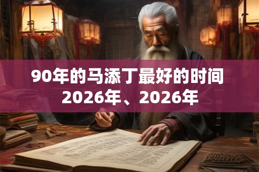 90年的马添丁最好的时间 2026年、2026年
