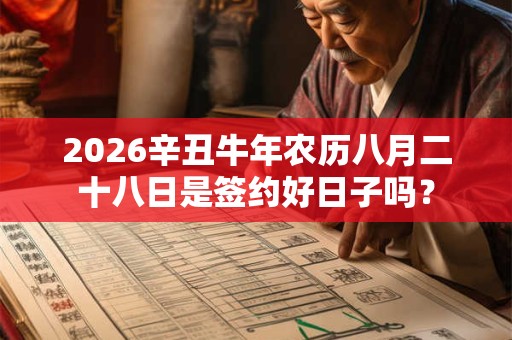2026辛丑牛年农历八月二十八日是签约好日子吗？
