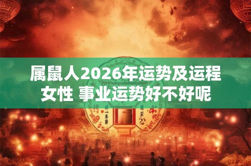 属鼠人2026年运势及运程女性 事业运势好不好呢