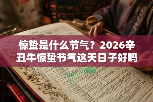 惊蛰是什么节气？2026辛丑牛惊蛰节气这天日子好吗？
