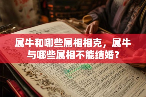 属牛和哪些属相相克,属牛与哪些属相不能结婚? 属牛和哪些属相相克,属牛与哪些属相不能结婚?