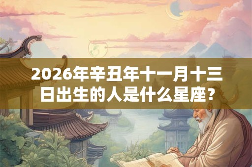 2026年辛丑年十一月十三日出生的人是什么星座？