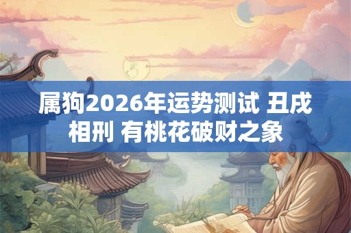 属狗2026年运势测试 丑戌相刑 有桃花破财之象