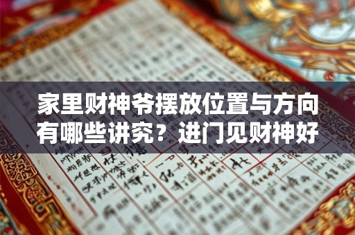 家里财神爷摆放位置与方向有哪些讲究？进门见财神好吗