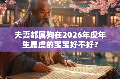 夫妻都属狗在2026年虎年生属虎的宝宝好不好？