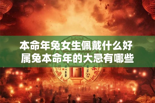 本命年兔女生佩戴什么好 属兔本命年的大忌有哪些